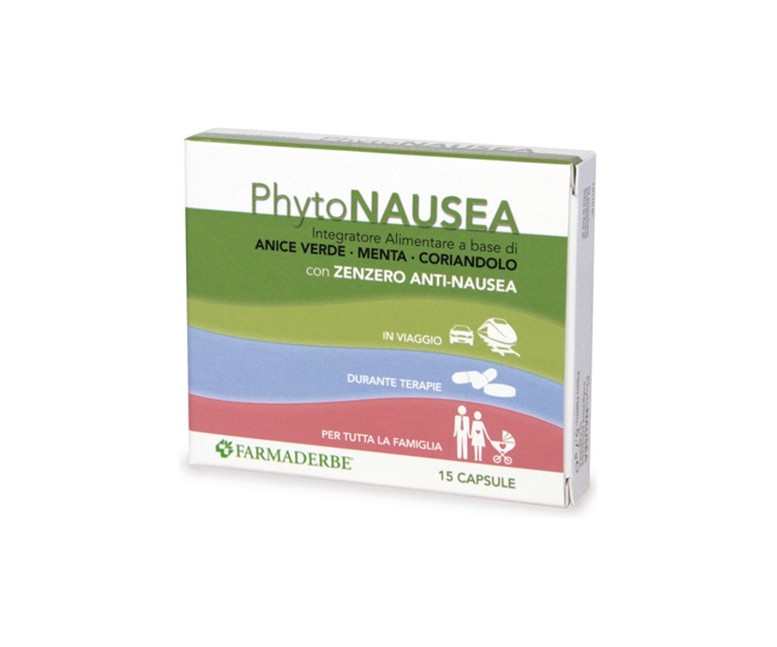 Phyto Náusea con jengibre 15 cápsulas Farmaderbe