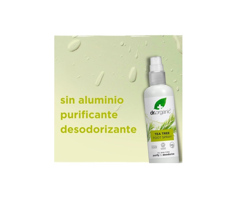 Spray desodorante pies Árbol de Té 100 ml Dr. Organic