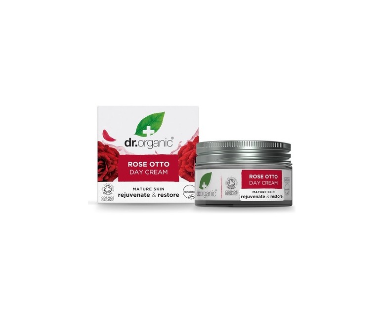 Crema de día Rosa Damascena - piel madura 50 ml de crema Dr. Organic
