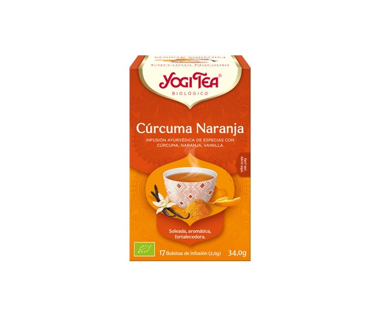 Infusión de Cúrcuma y Naranja 17 bolsitas infusoras de 2g Yogi Tea