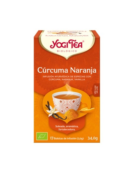 Infusión de Cúrcuma y Naranja 17 bolsitas infusoras de 2g Yogi Tea