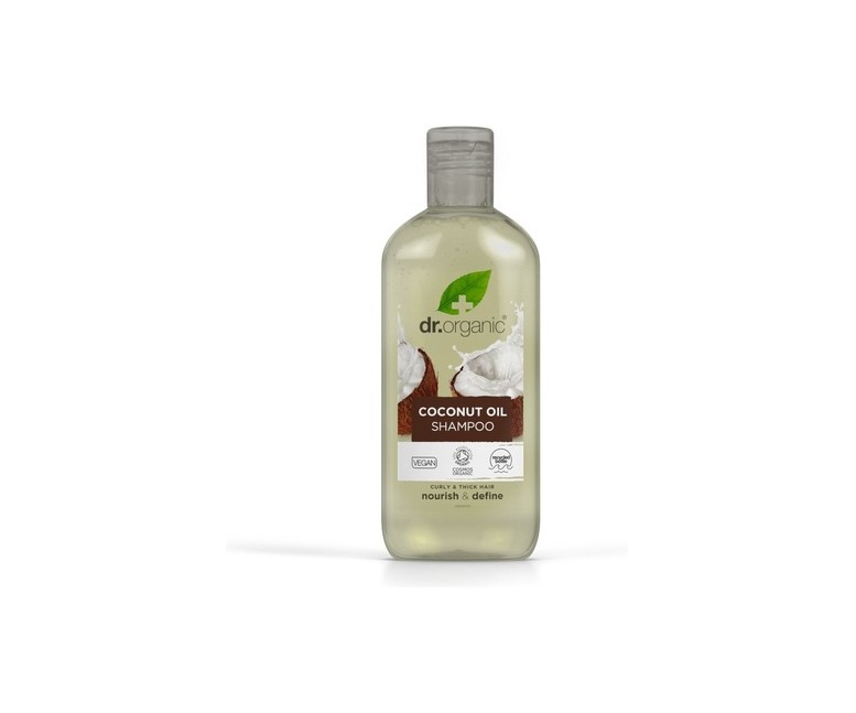 Champú de Aceite Virgen de Coco - Cabello grueso o rizado 265 ml de gel Dr. Organic