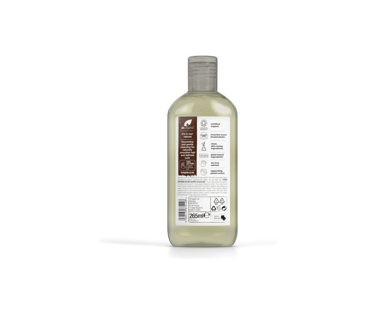 Champú de Aceite Virgen de Coco - Cabello grueso o rizado 265 ml de gel Dr. Organic