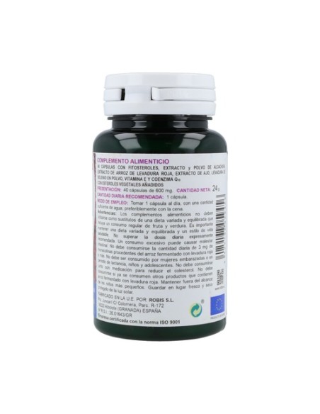 Levadura Roja de Arroz Complex 40 cápsulas Robis
