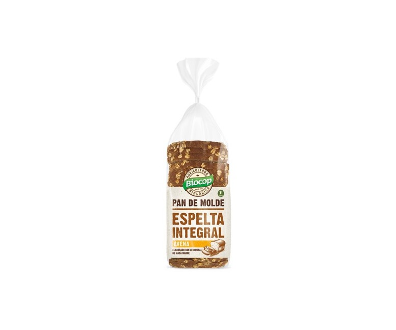 Pan de molde de espelta integral y avena 400 g Biocop