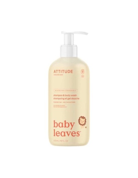 Champú y gel bebés fragancia néctar de pera 473 ml (pera) Attitude