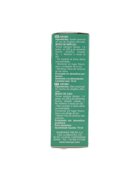 Aceite Esencial de Jengibre 15 ml (Jengibre) MARNYS®