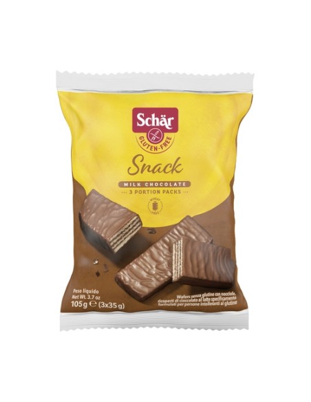 Snack de chocolate y avellana sin gluten 105 g Schär