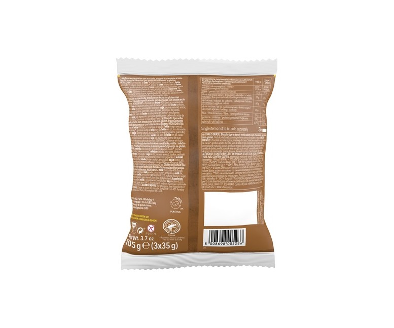 Snack de chocolate y avellana sin gluten 105 g Schär