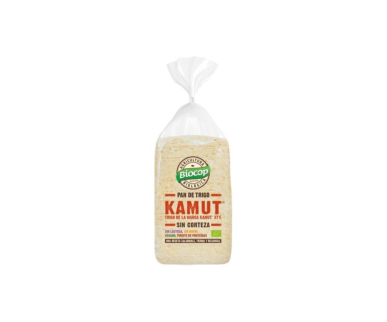 Pan de molde kamut sin corteza 300 g Biocop