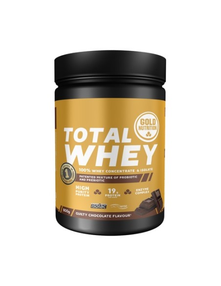 Total whey chocolate 800 g de polvo Gold Nutrition