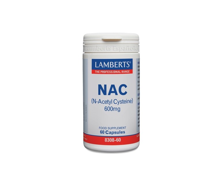 NAC (N-Acetil Cisteina) 600mg 60 cápsulas Lamberts