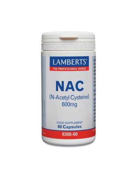 NAC (N-Acetil Cisteina) 600mg 60 cápsulas Lamberts