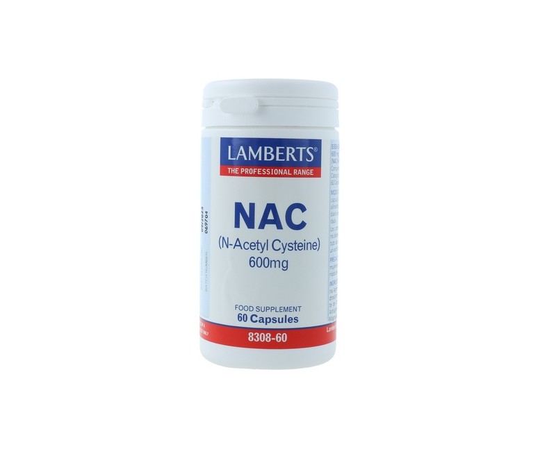 NAC (N-Acetil Cisteina) 600mg 60 cápsulas Lamberts