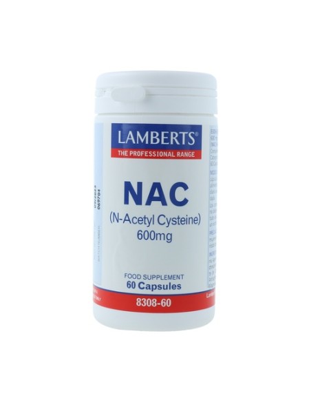 NAC (N-Acetil Cisteina) 600mg 60 cápsulas Lamberts