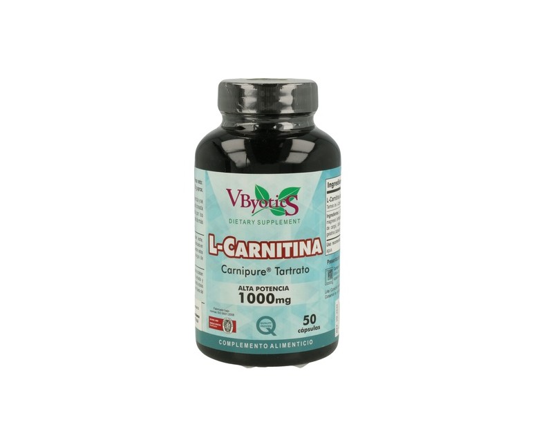 L-Carnitina Carnipure 30 cápsulas de 1000mg Vbyotics