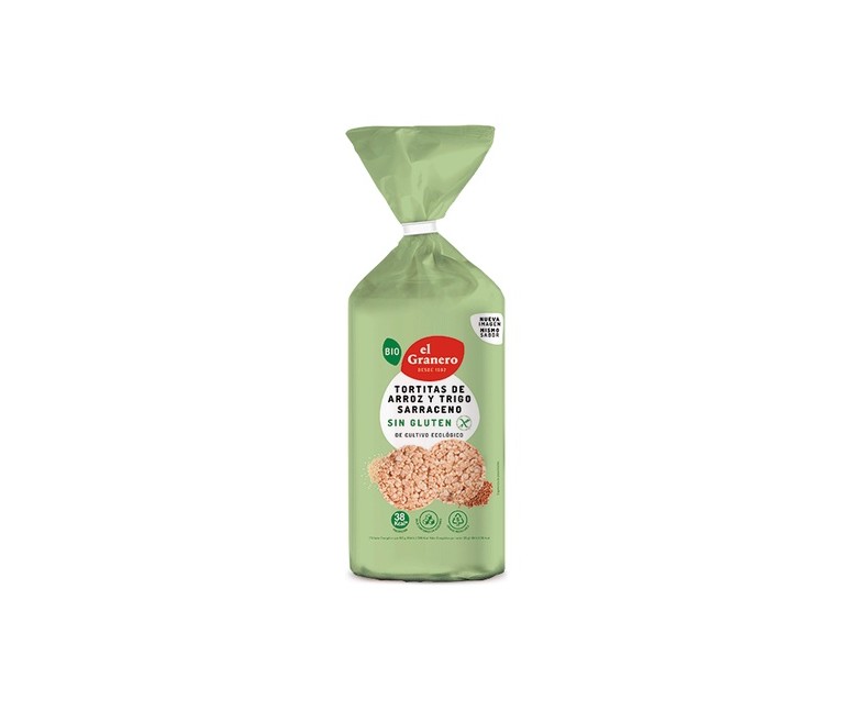 Pack Tortitas de arroz y trigo sarraceno 12 unidades de 115 g El Granero Integral