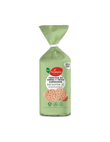 Pack Tortitas de arroz y trigo sarraceno 12 unidades de 115 g El Granero Integral