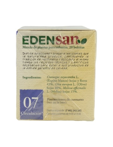 Edensan 07 Cir Infusiones 20 bolsitas infusoras Dietisa