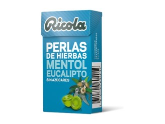 Perlas Ricola de Eucalipto Mentol sin Azúcar