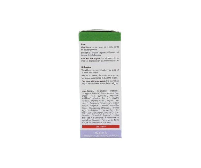 Respiration sinergia aceite esencial Bio 10 ml de aceite esencial Physalis