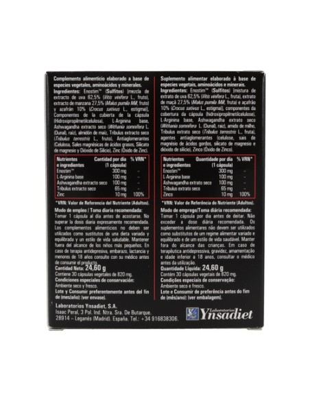 Sensevigor Forte 30 cápsulas Ynsadiet