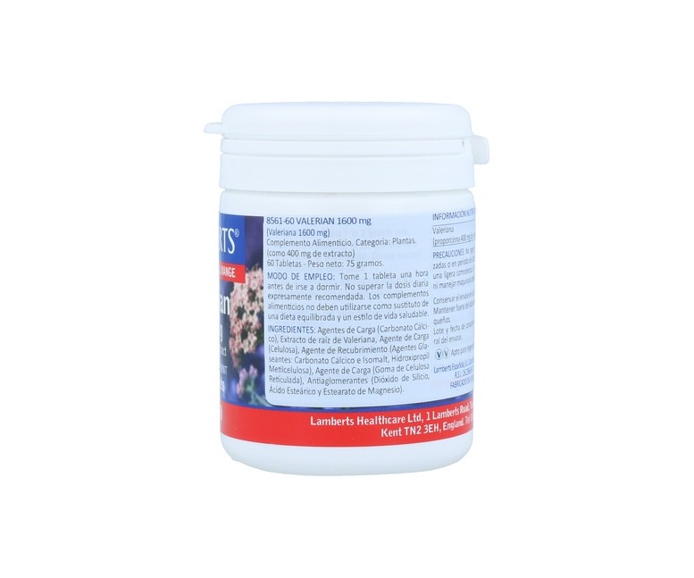 Valeriana 60 tabletas de 1600mg Lamberts