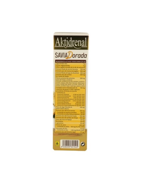 Aktidrenal savia dorada 250 ml Tongil