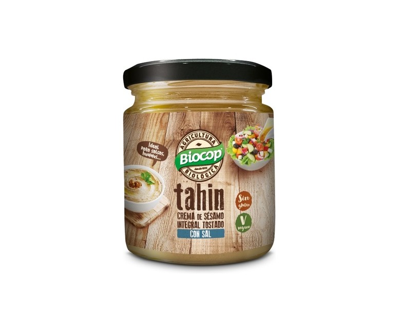 Tahin Integral Tostado con Sal 225 g Biocop