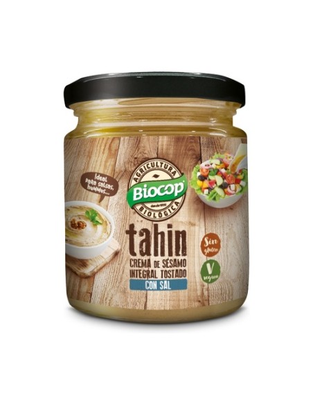 Tahin Integral Tostado con Sal 225 g Biocop