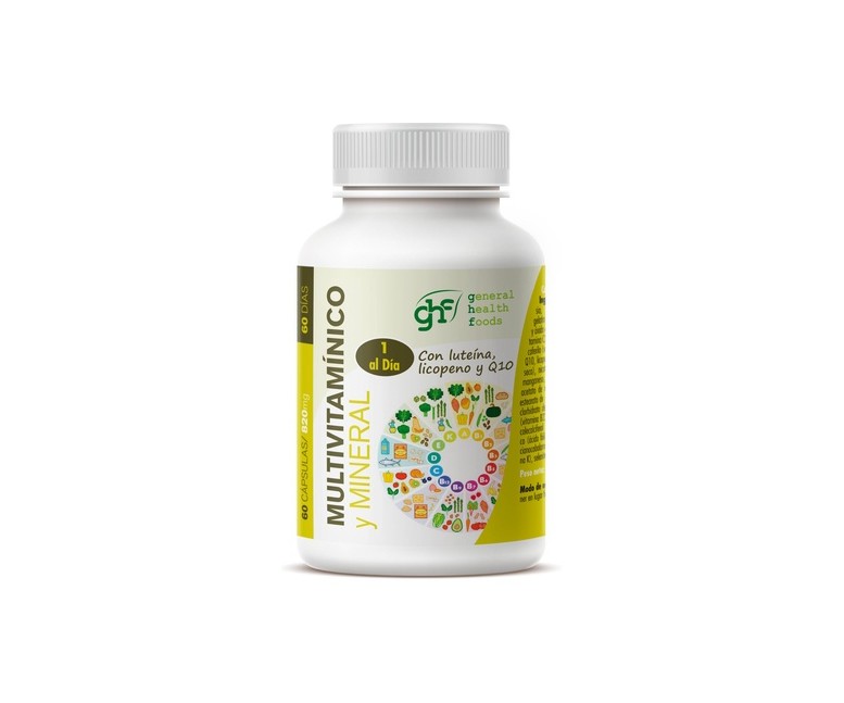 Multivitamínico y mineral 60 cápsulas de 820mg GHF