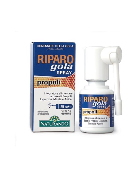 Riparo gola spray própolis 25 ml Naturando