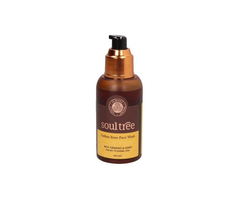 Gel limpiador facial rosas y cúrcuma 120 ml Soultree