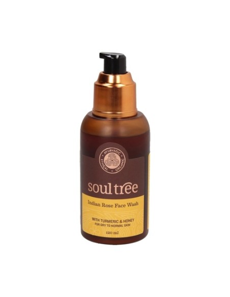 Gel limpiador facial rosas y cúrcuma 120 ml Soultree