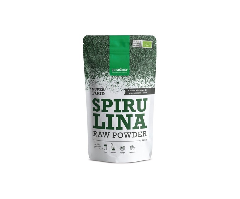 Espirulina vegana en polvo Bio 200 g de polvo Purasana