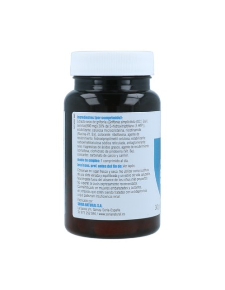 5HTP-Griffonia 30 comprimidos de 21g Soria Natural