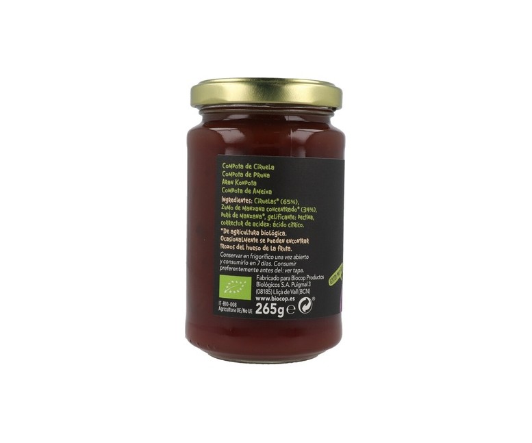 Compota de Ciruela 265 g Biocop