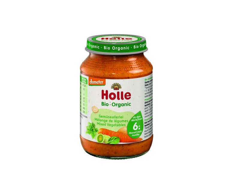 Tarrito de Verduras Variadas Bio 6m+ 190 g (Verduras) Holle