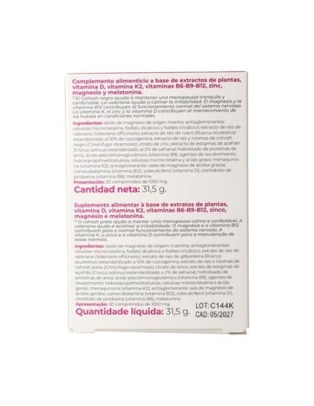 Confort Menopause 30 comprimidos Inovance
