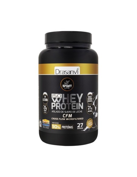 Whey protein aislado cookies & cream 800 g de polvo Drasanvi