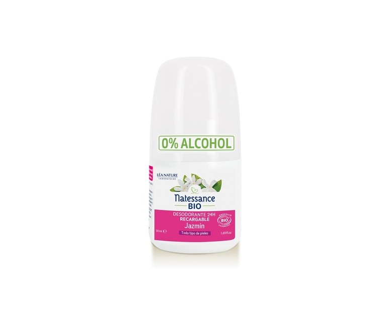Desodorante recargable jazmín 50 ml (Jazmín) Natessance