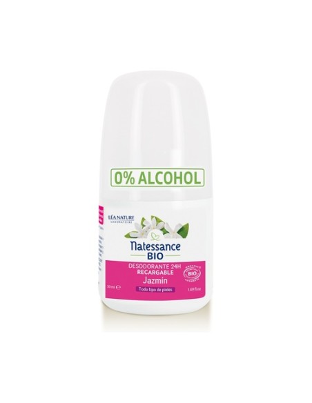 Desodorante recargable jazmín 50 ml (Jazmín) Natessance