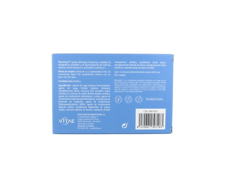 Reconnect 90 comprimidos Vitae
