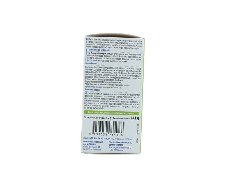 Ergyslim detoxificante 30 sobres de 4.7g Nutergia