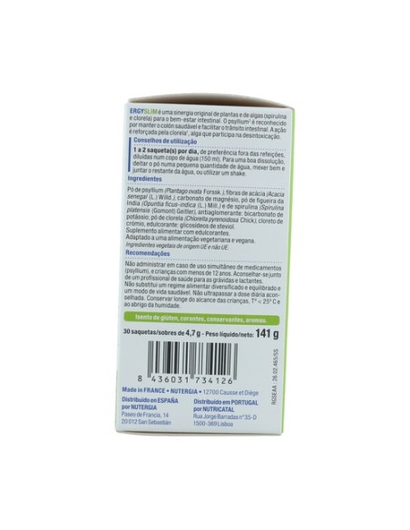 Ergyslim detoxificante 30 sobres de 4.7g Nutergia