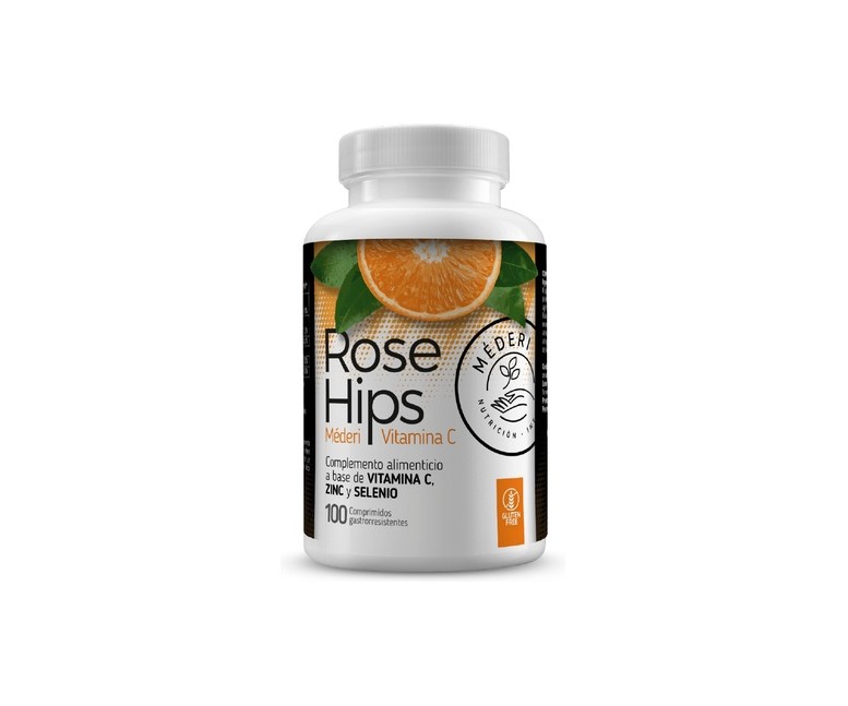 Rose Hips Vitamina C, Zinc y Selenio 100 comprimidos Méderi
