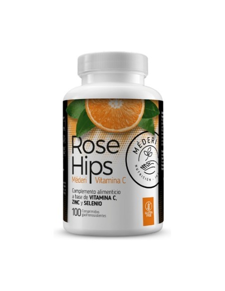 Rose Hips Vitamina C, Zinc y Selenio 100 comprimidos Méderi