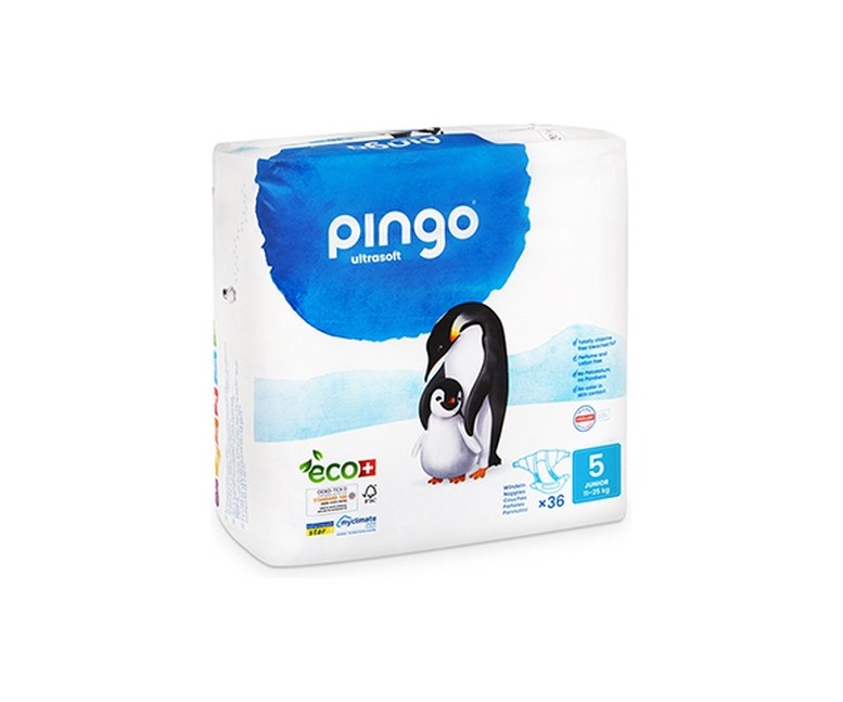 Pañales Bio T5 (12-25 kg) 36 unidades (T5 (12-25 kg)) PINGO