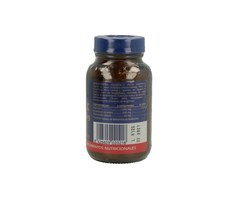 Vitamina C + Rose Hips 100 cápsulas de 650mg Gsn