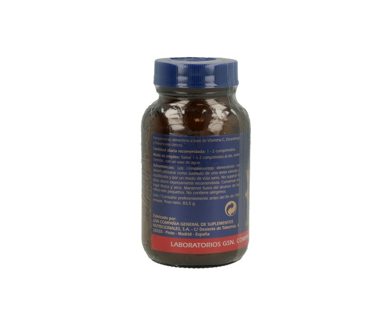 Vitamina C + Rose Hips 100 cápsulas de 650mg Gsn
